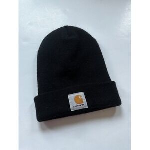 Carhartt A18 BLK Acrylic Watch Hat Beanie Black Made in Canada One Size